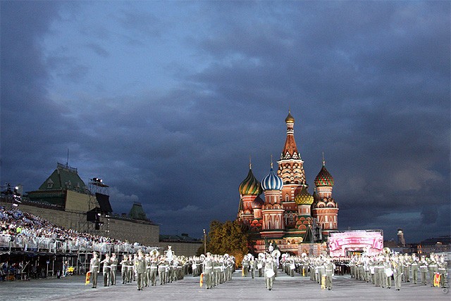 Место проведение парада военных оркестров«Кремлёвская зоря»